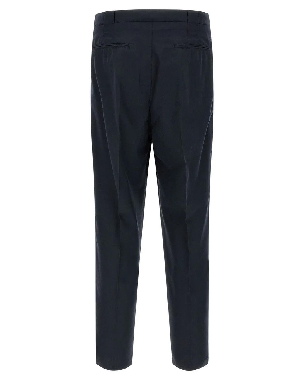 Brunello Cucinelli Blue Cotton Chino Pants for men