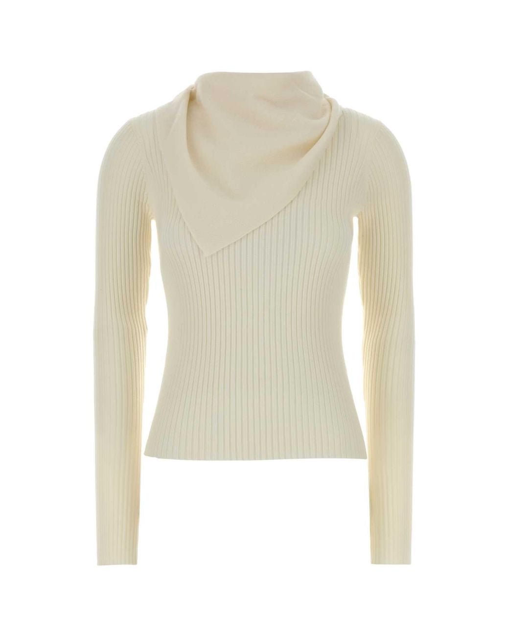 Zimmermann White Ivory Wool Valiant Sweater