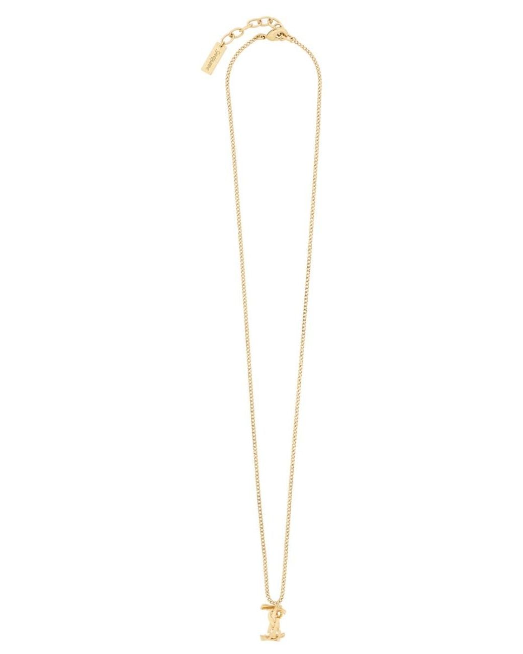 Saint Laurent White Collana Cassandre