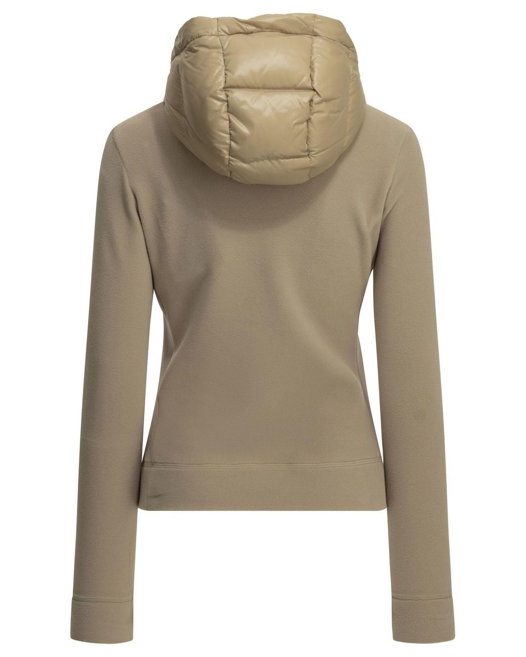 Moncler Green Padded Zip-Up Sweatshirt