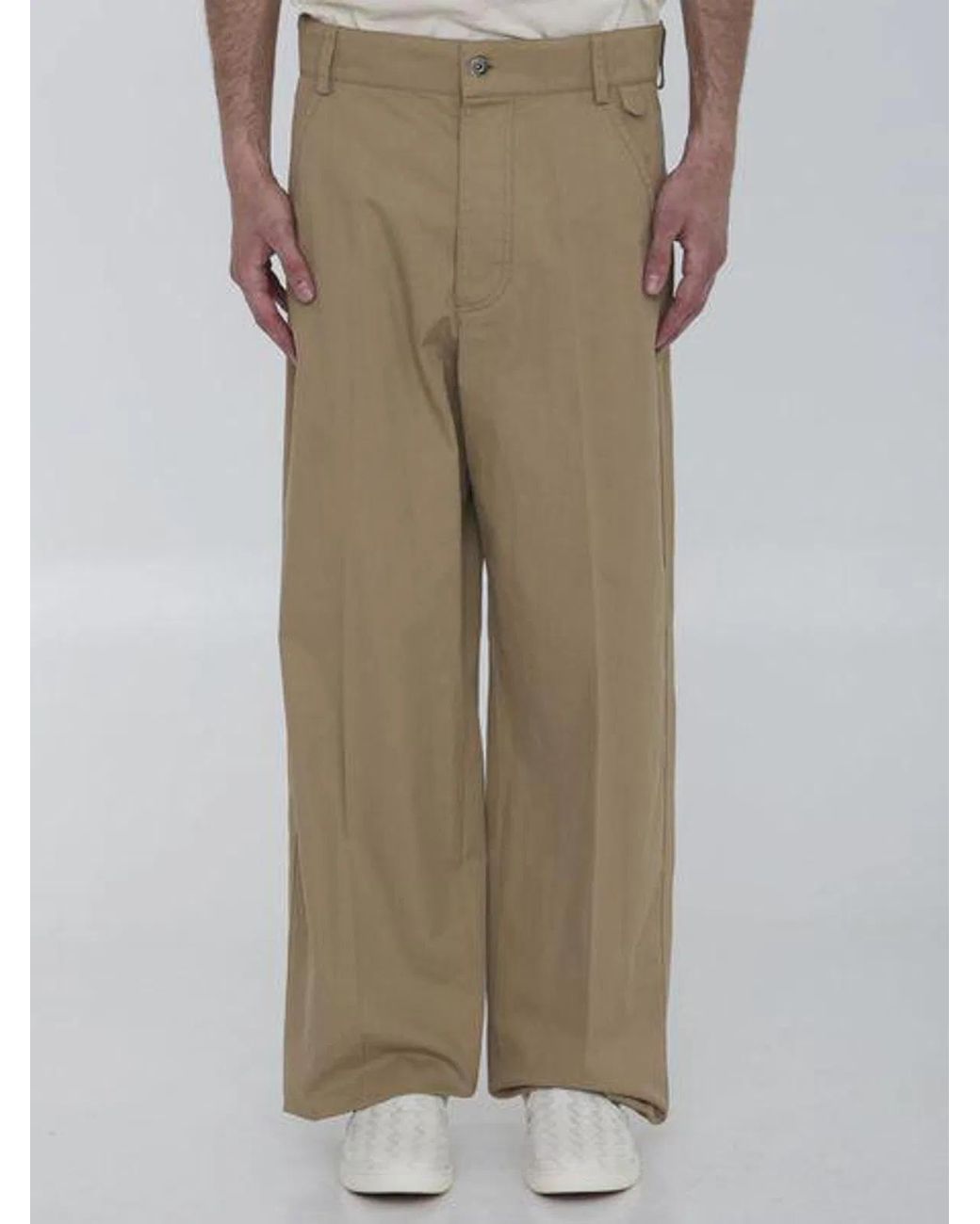 Bottega Veneta Natural Contemporary Cargo Pants for men
