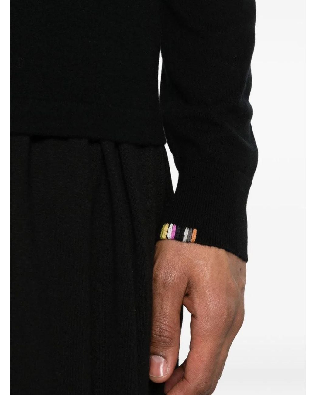 Extreme Cashmere Black Ribbed Crew Neck Sweater