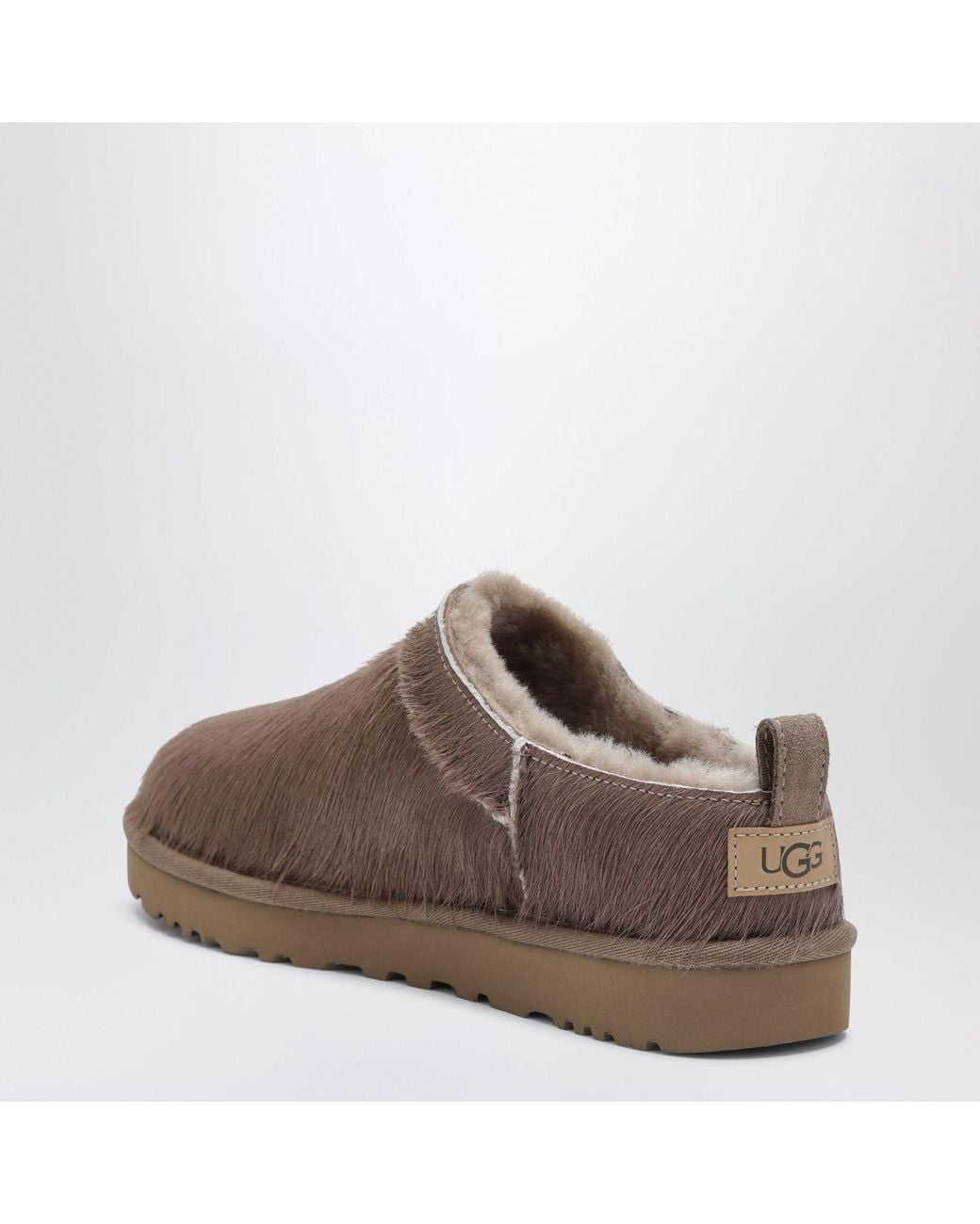 Ugg Brown Classic Micro Caribou Pony Skin Ankle Boots