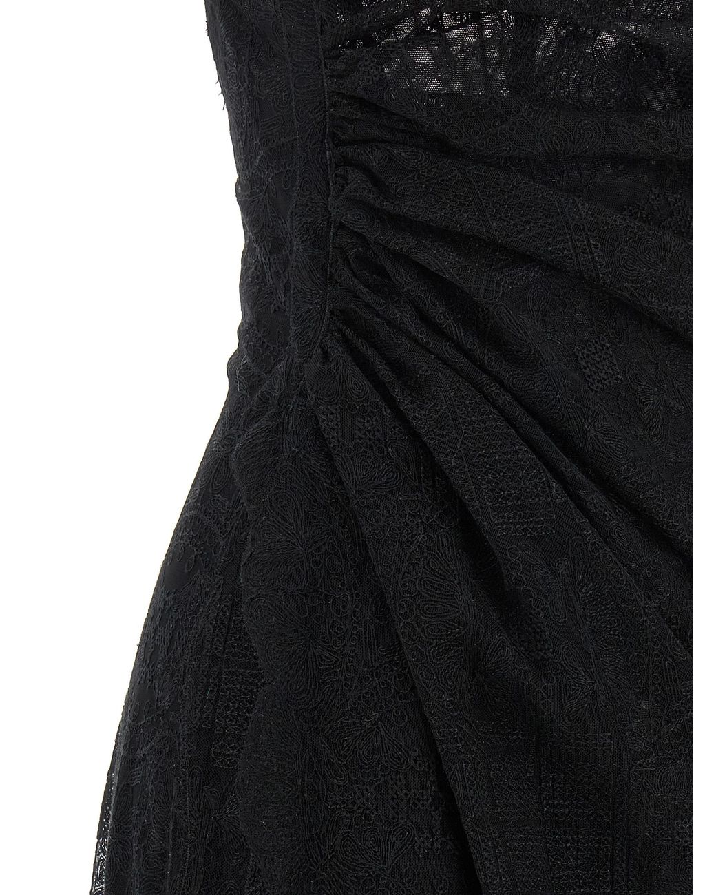 Ermanno Scervino Black Polyester Long Dress