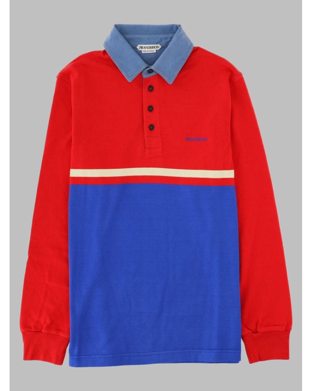 J.W. Anderson Red Cotton Polo Shirt