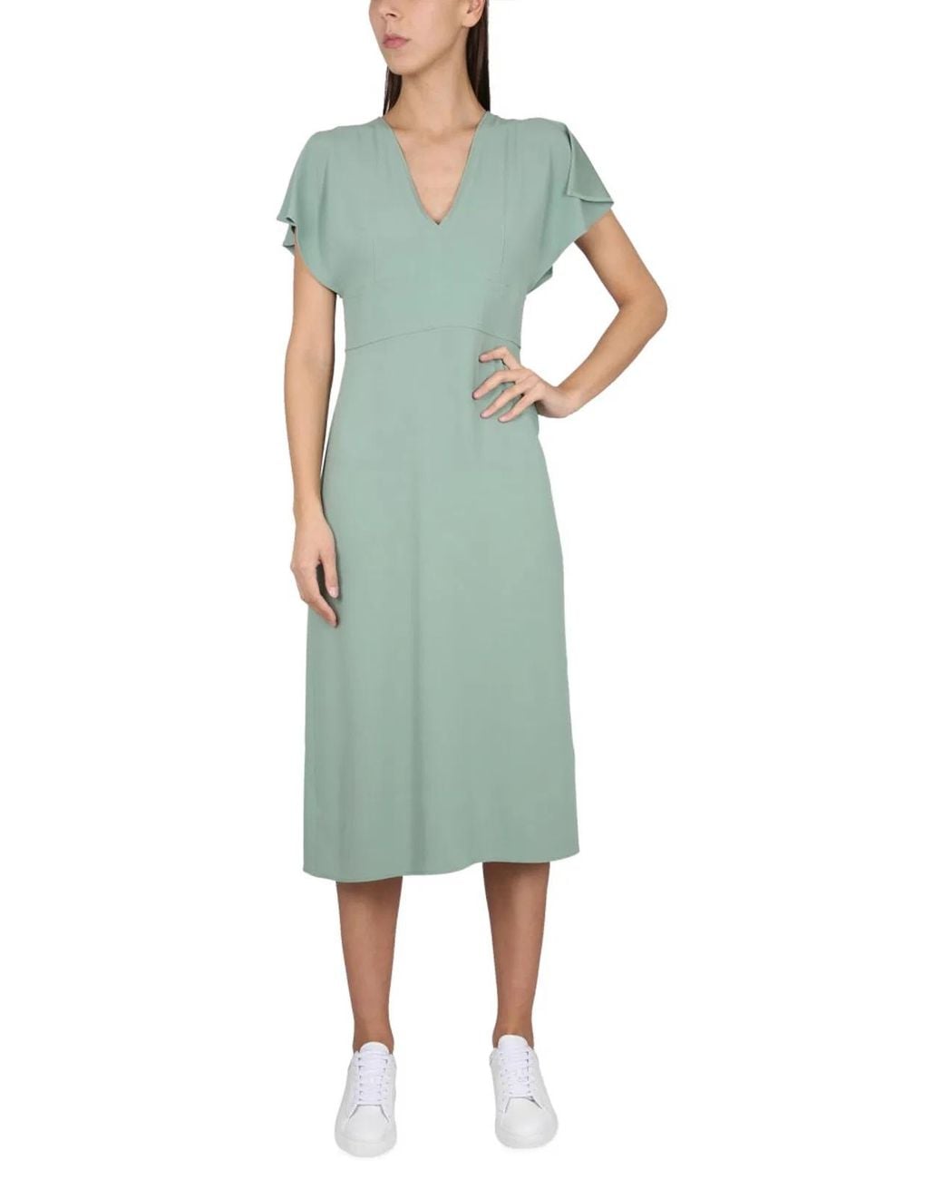 Boss Green V-Neck Dress
