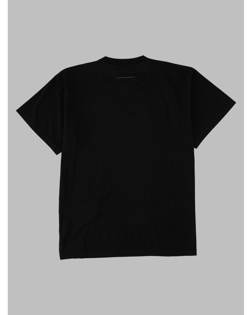 MM6 by Maison Margiela Black T-Shirt Con Logo