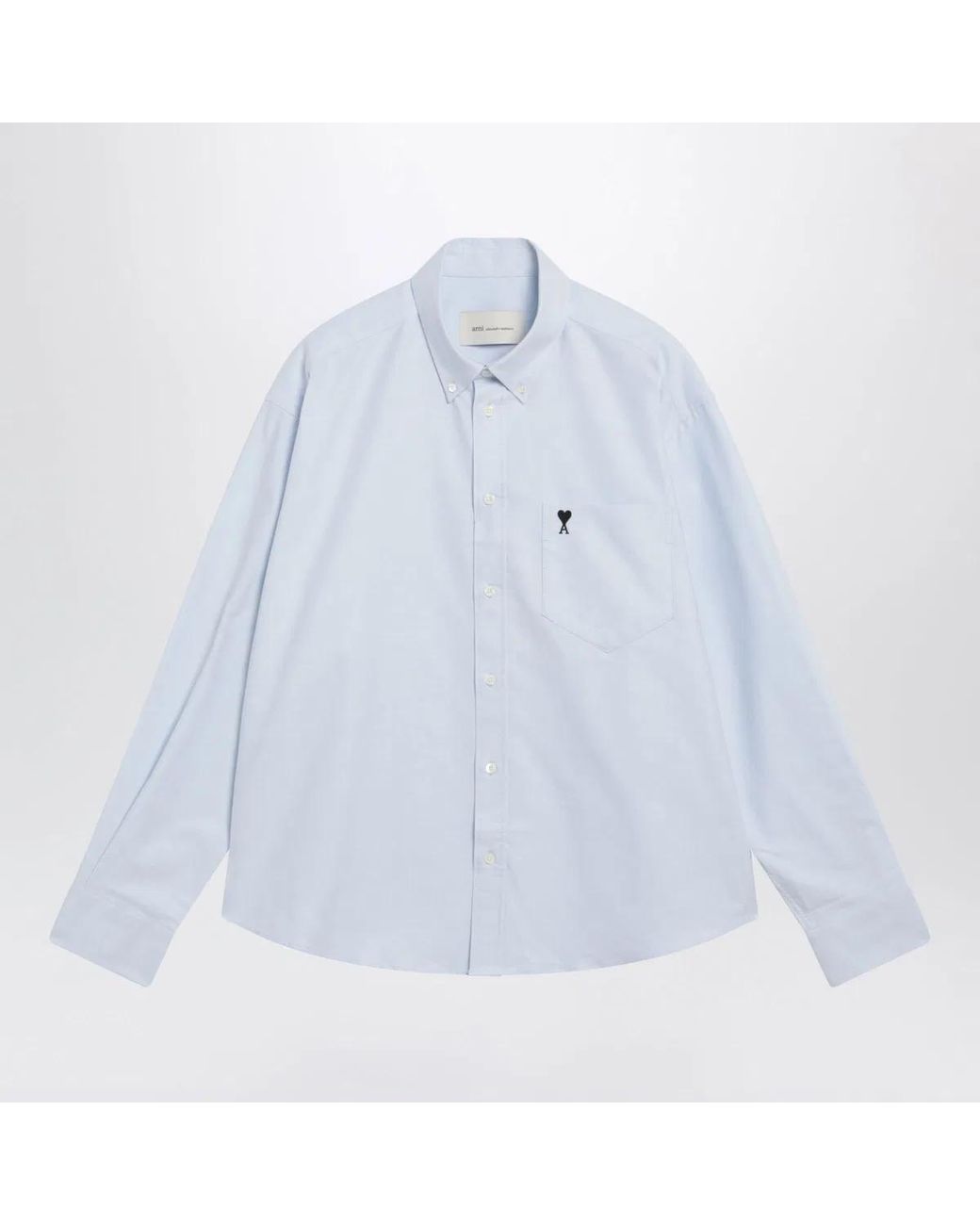 AMI Blue Light Ami De Coeur Shirt By for men