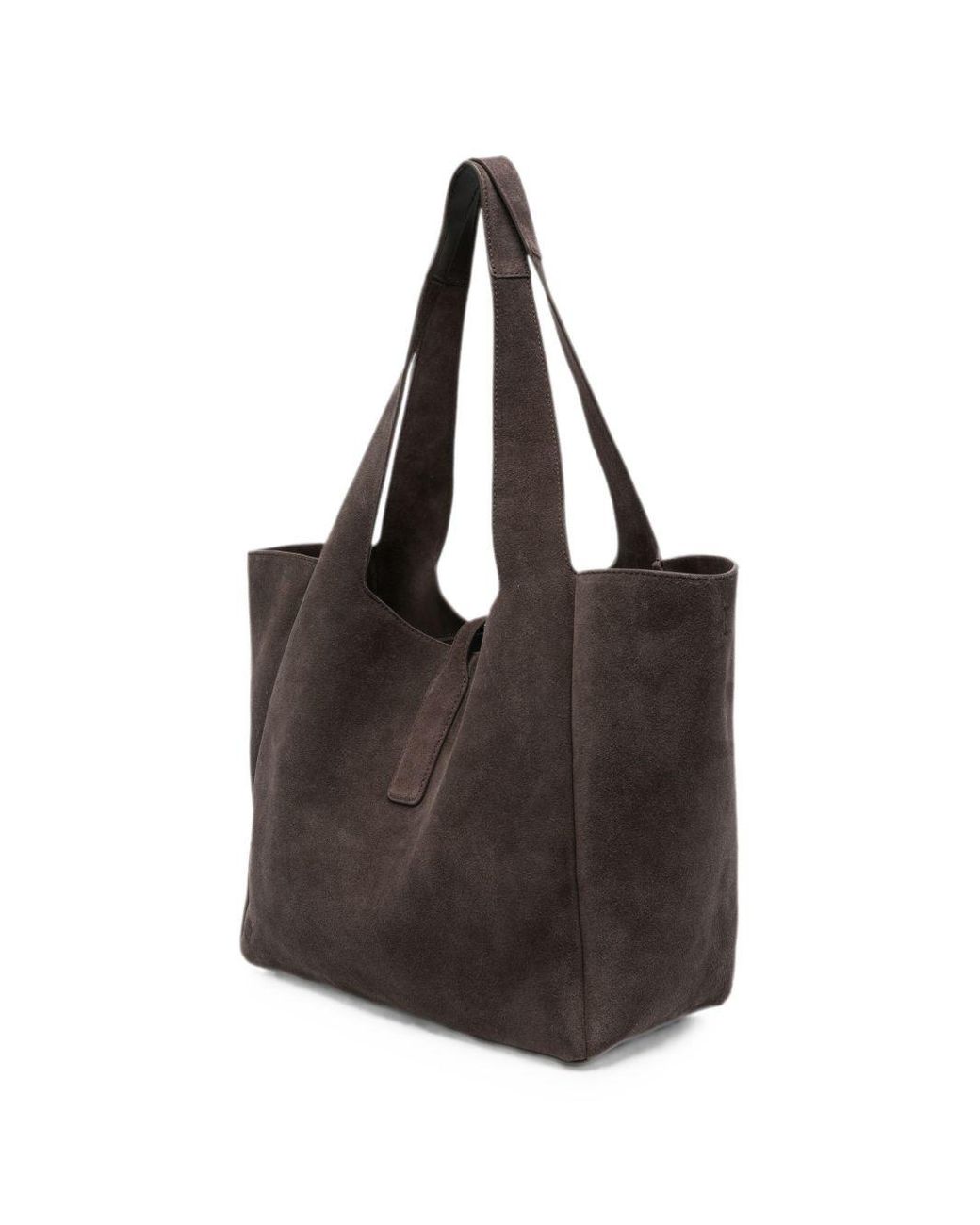 Hogan Black Suede Shopping Bag