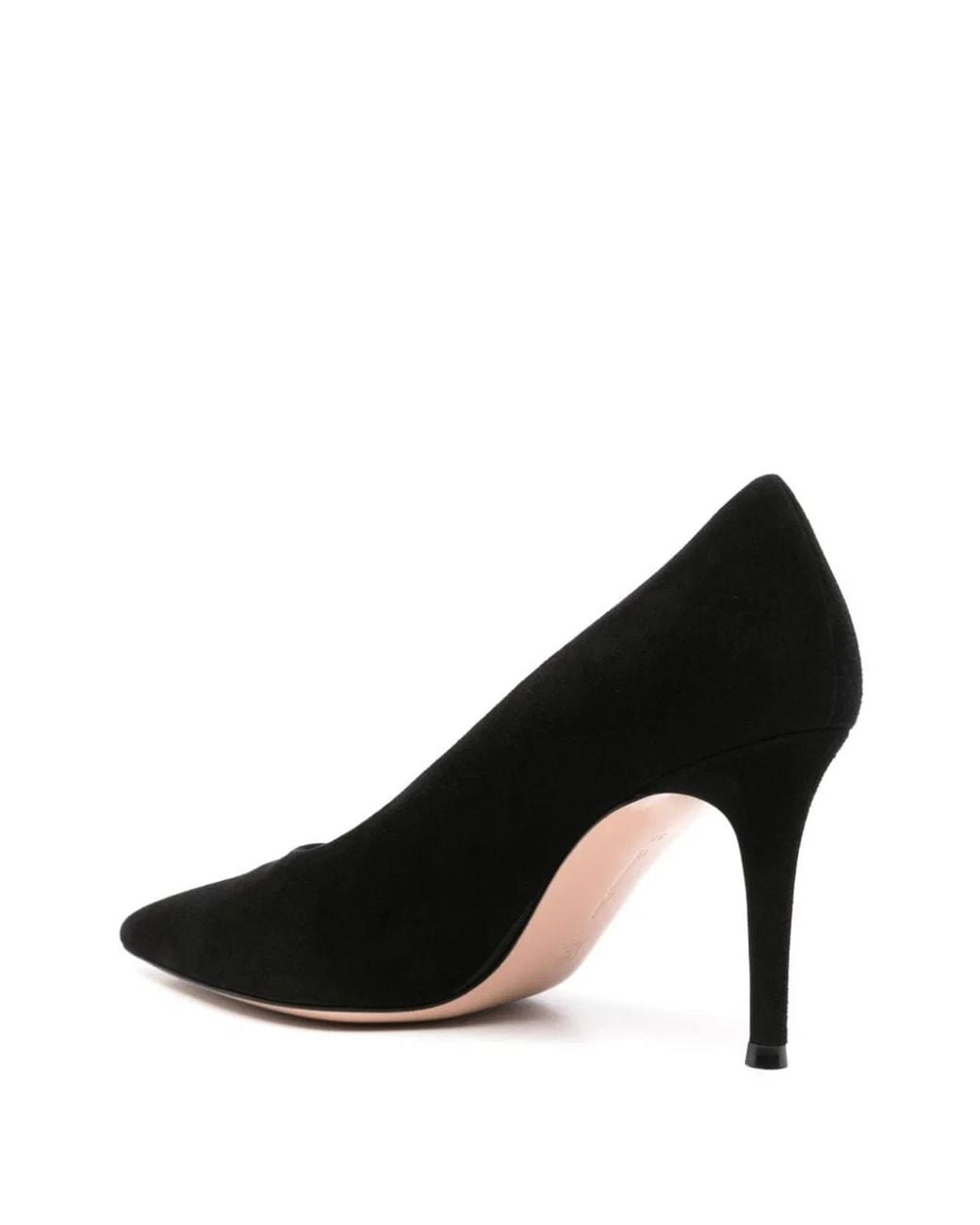 Gianvito Rossi Black Shoes Camoscio