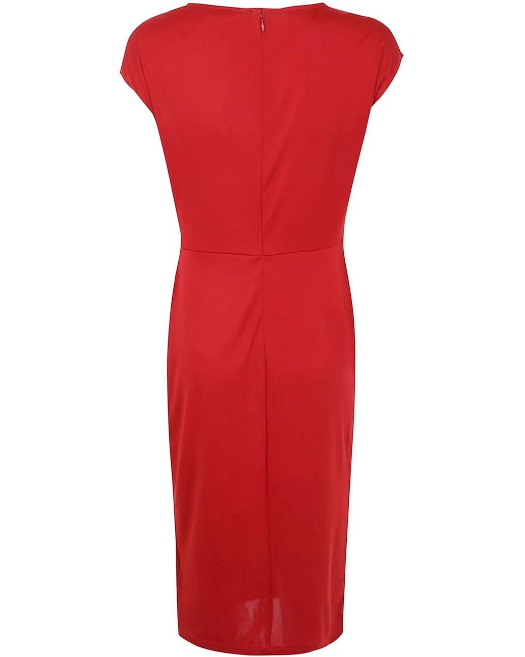 Ralph Lauren Red "Gervas" Short Sleeve Day Dress