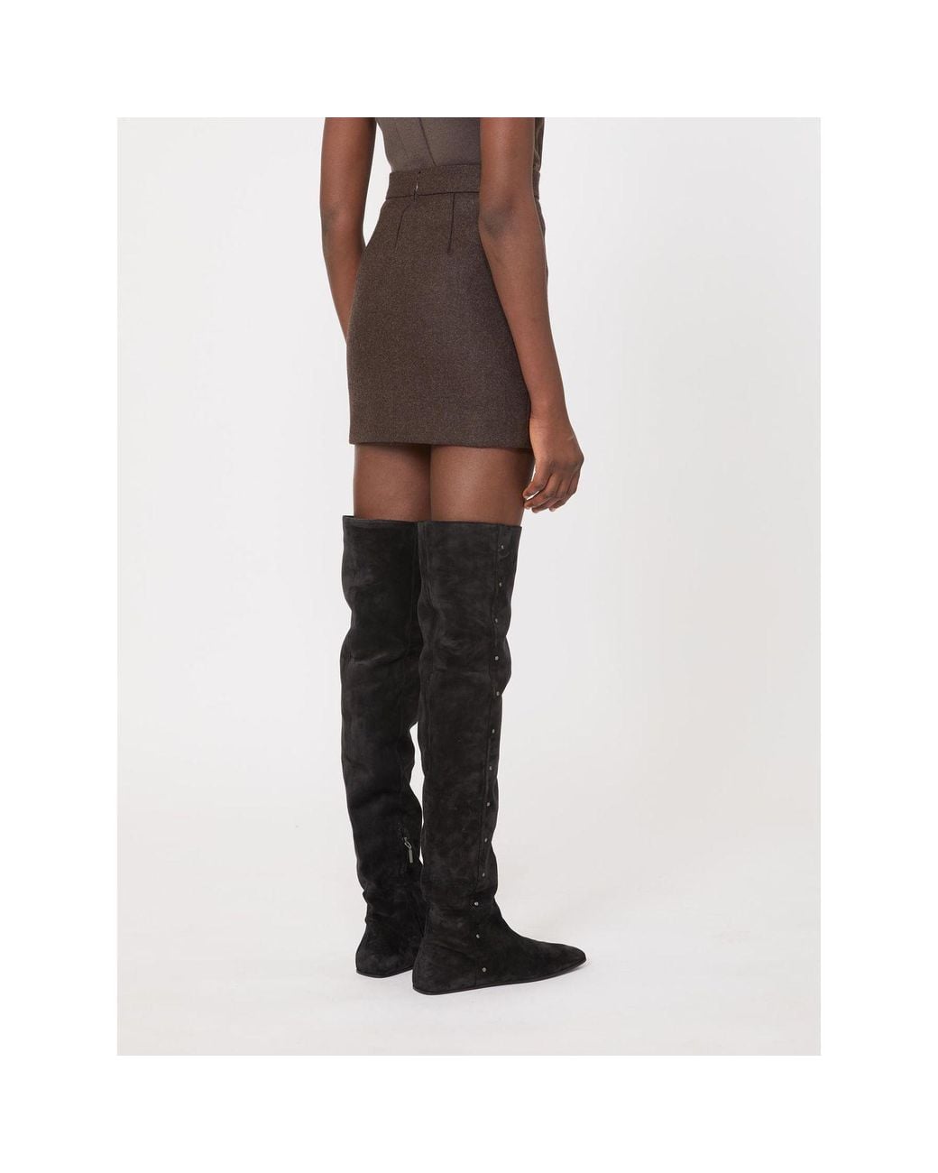 Max Mara Brown Mxsacinoso Skirt
