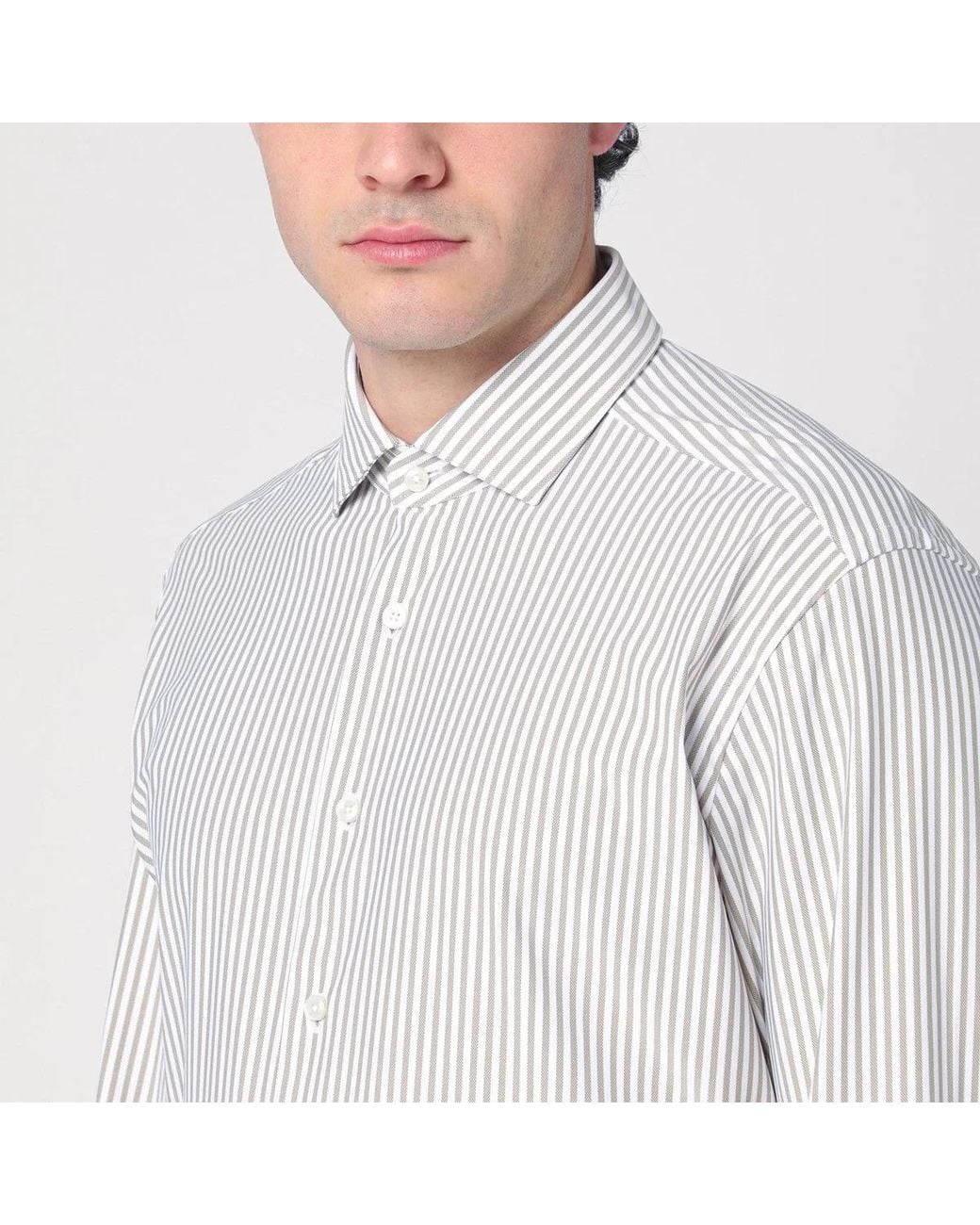 Xacus White Cotton Shirt for men