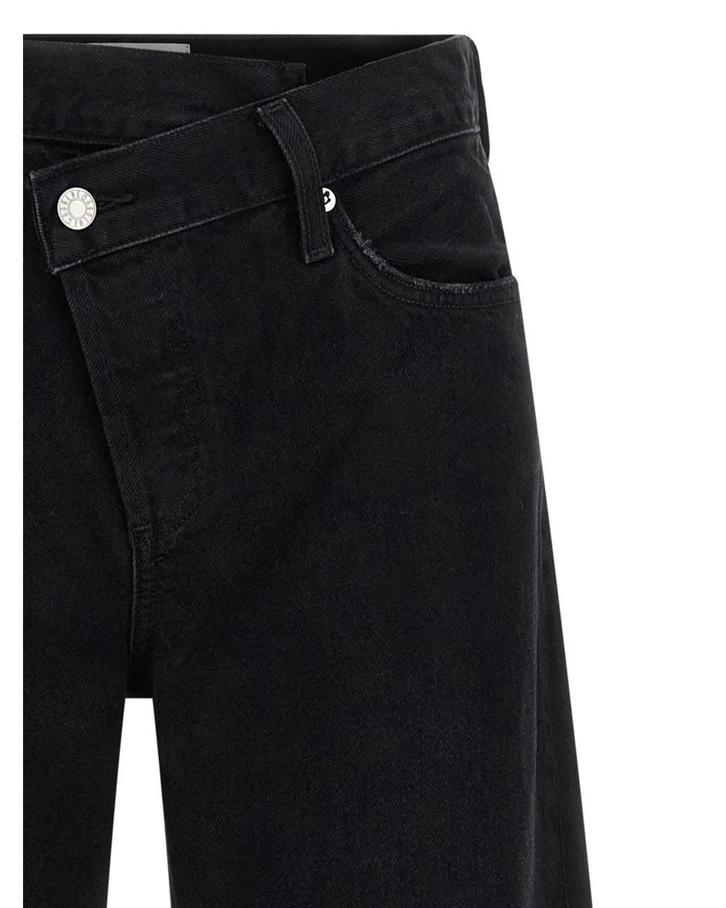 Agolde Black 'Arc Criss Cross' Jeans