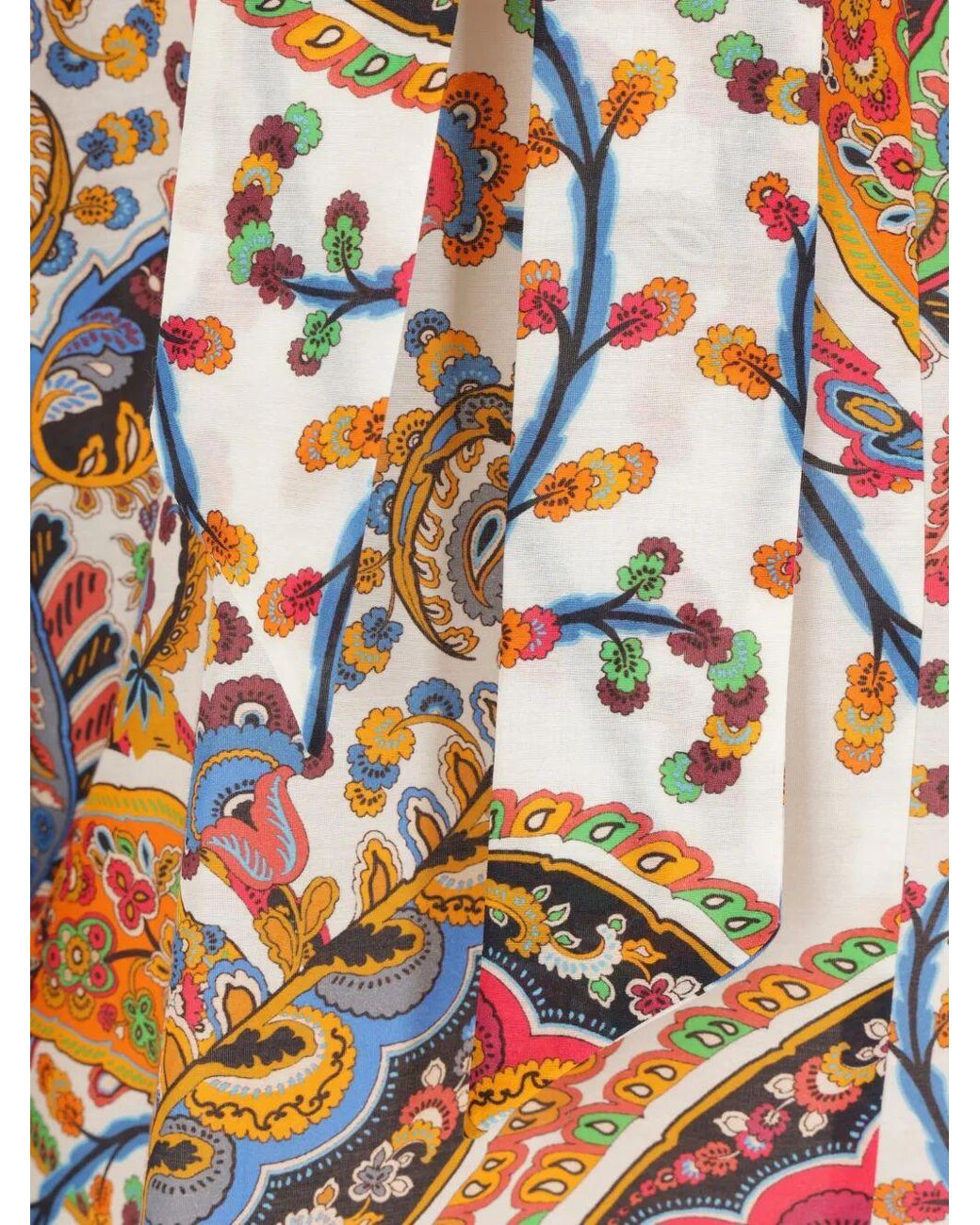 Etro White Blouse With Paisley Print