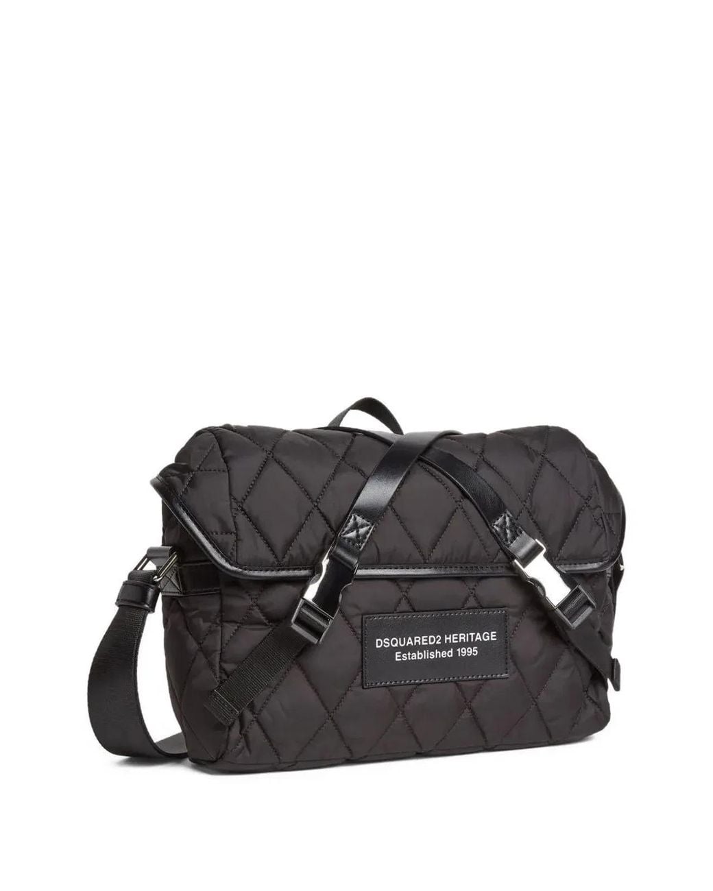 DSquared² Black Classic Messenger Bag for men
