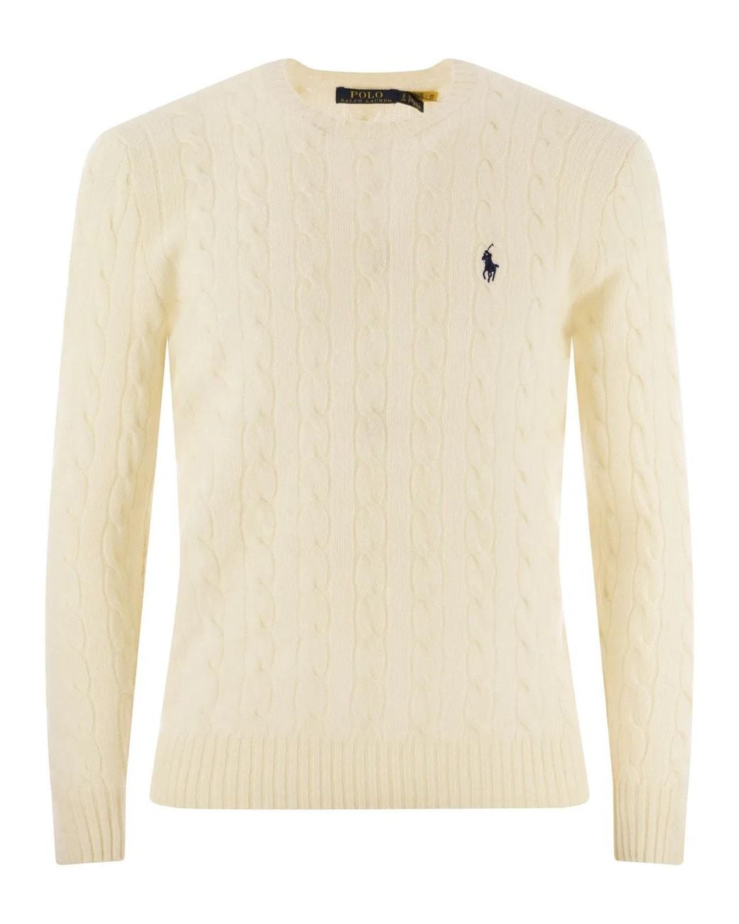 Polo Ralph Lauren Natural Wool And Cashmere Cable-Knit Sweater for men