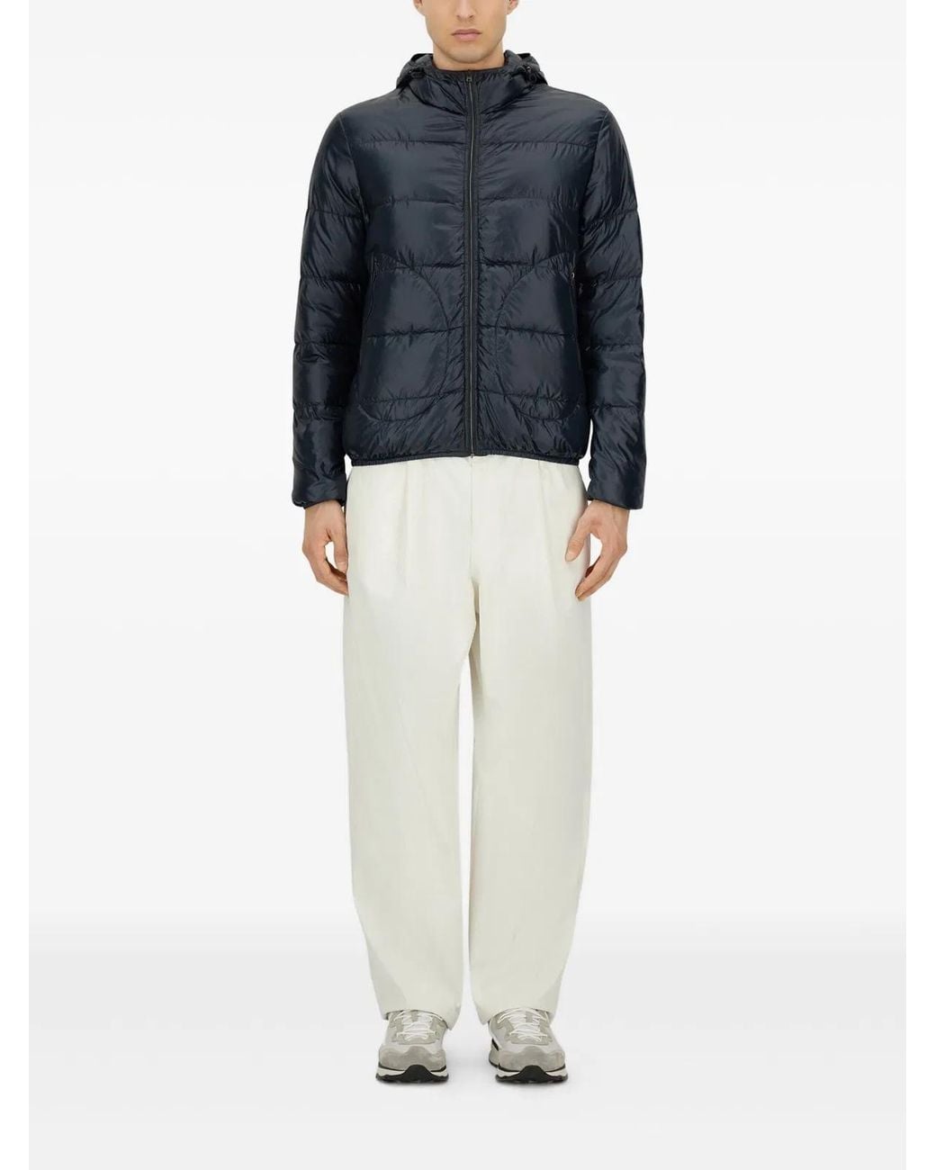 Herno Blue Style Quilted Jacket for men