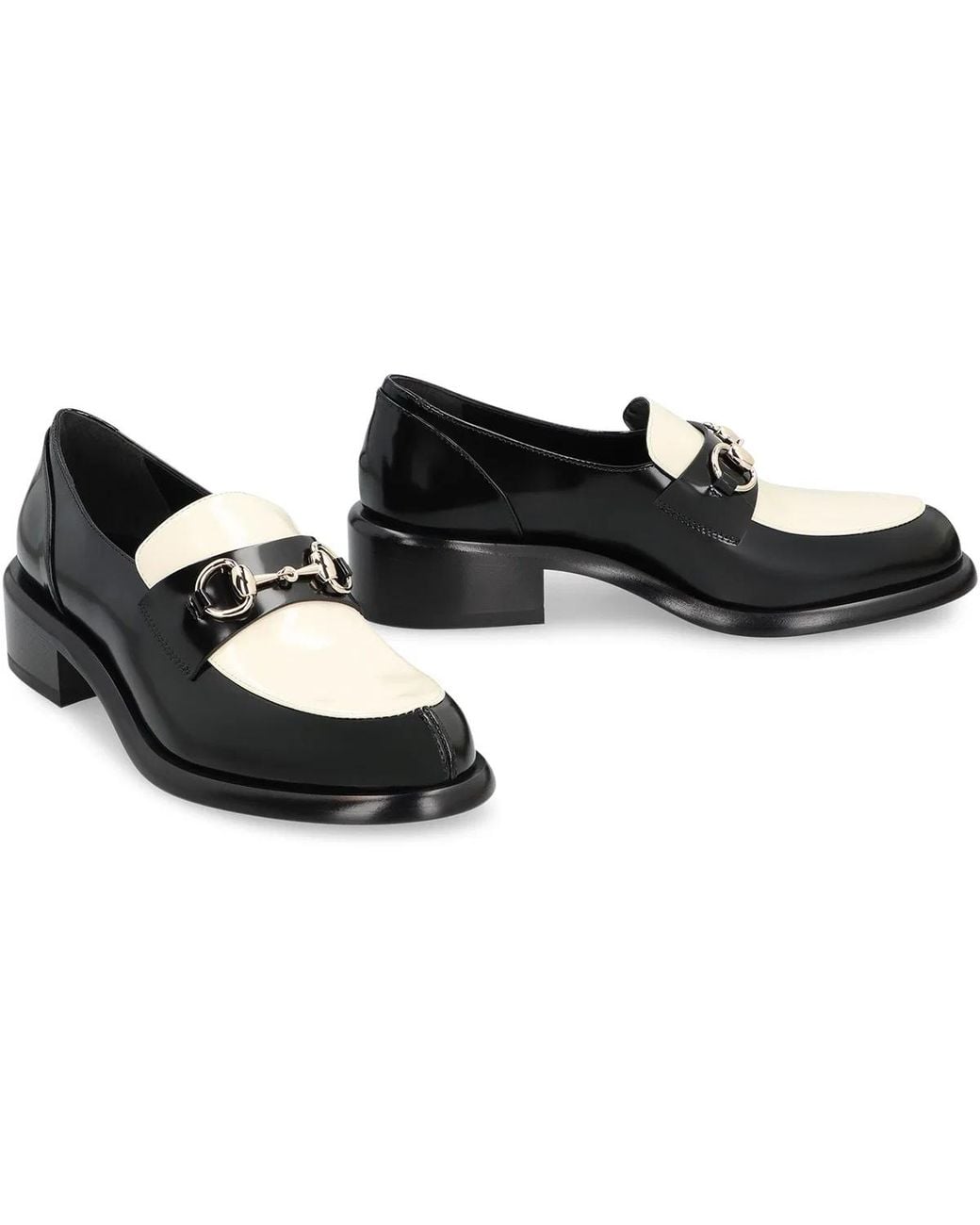 Gucci Black Patent Leather Moccasins