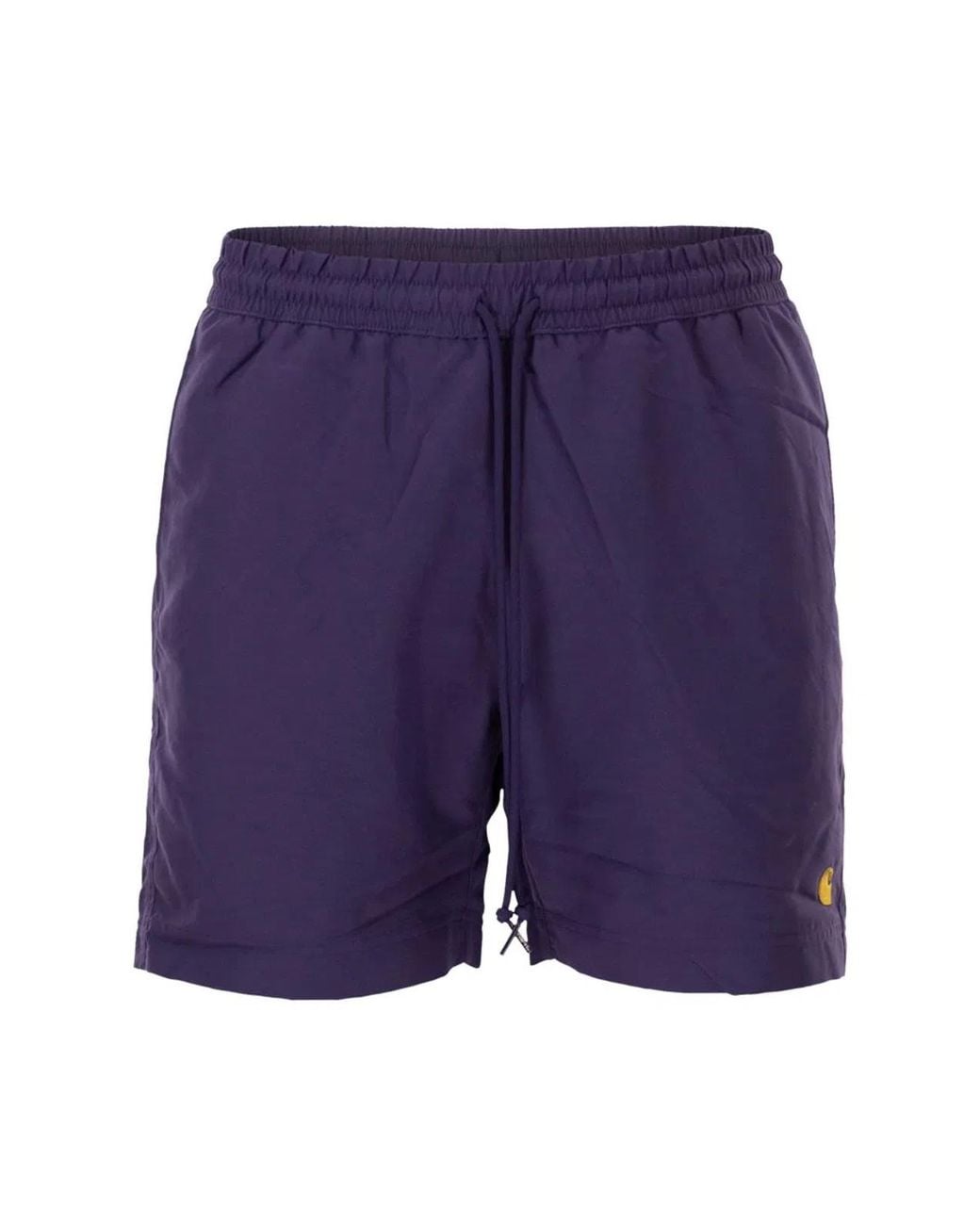 Carhartt Blue Beach Shorts With Logo