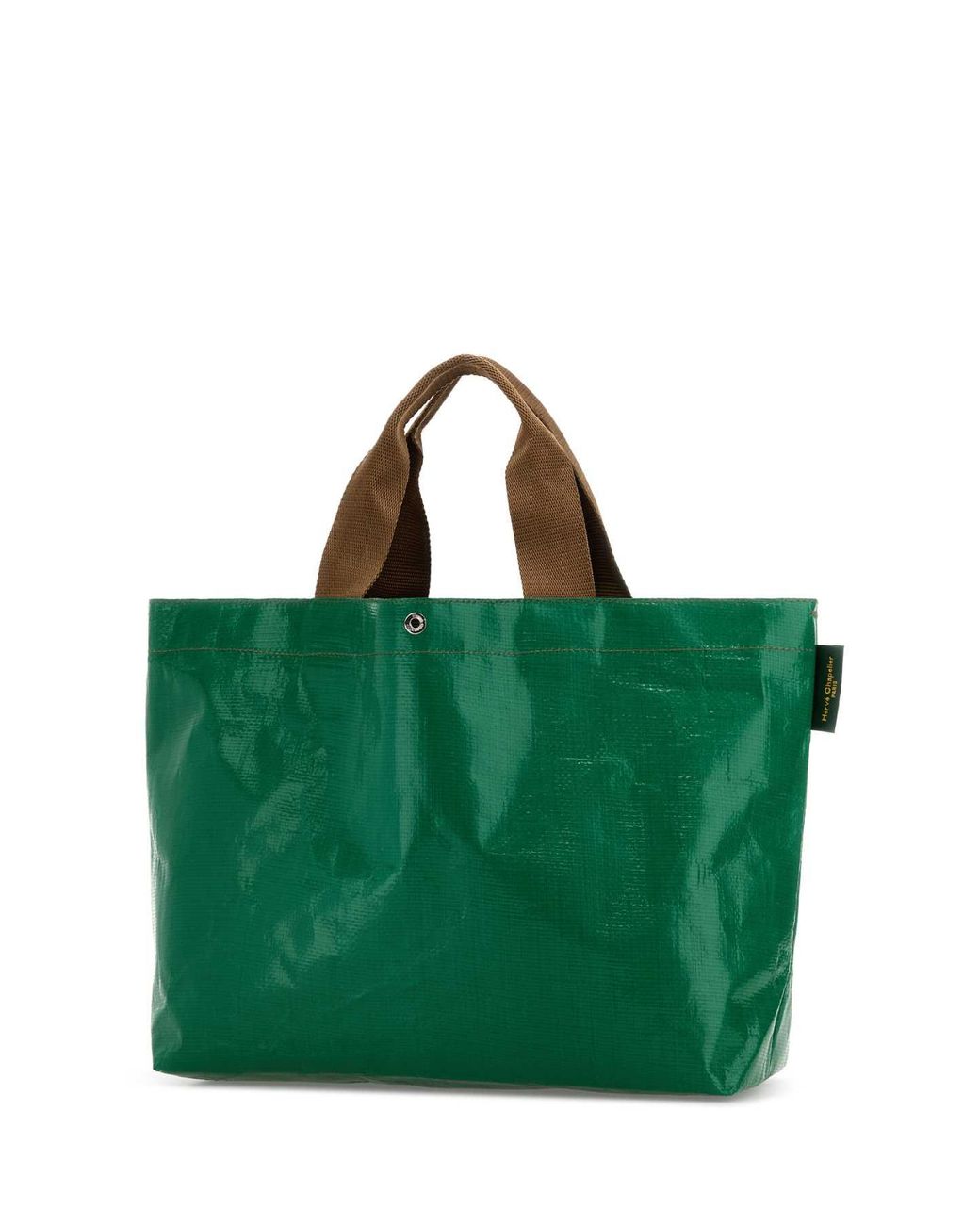 Herve Chapelier Green Grass Canvas 2012Pp Shopping Bag