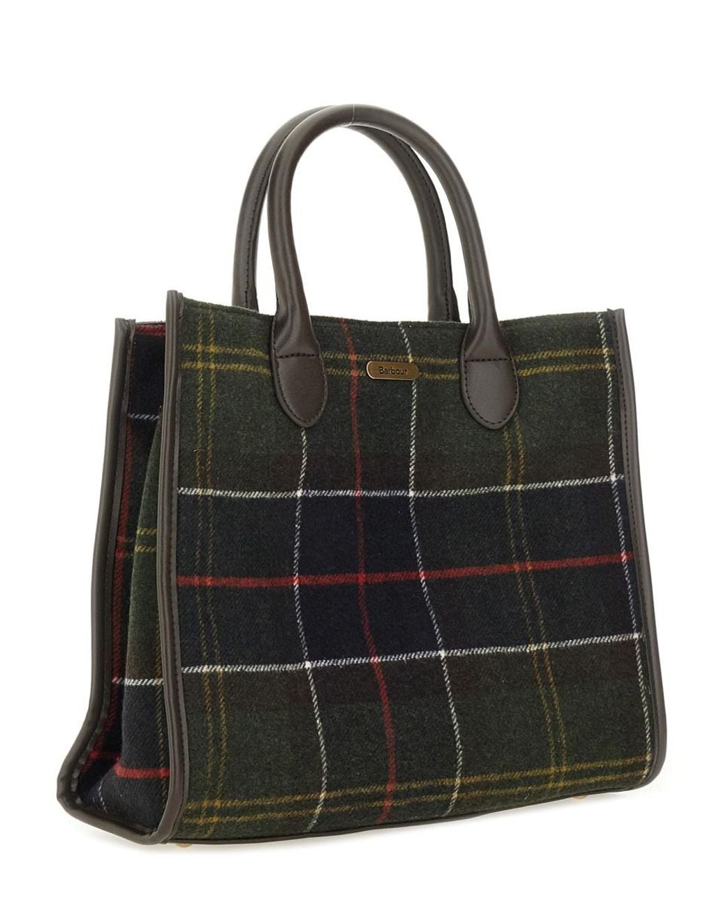 Barbour Black Tartan Cotton Bag