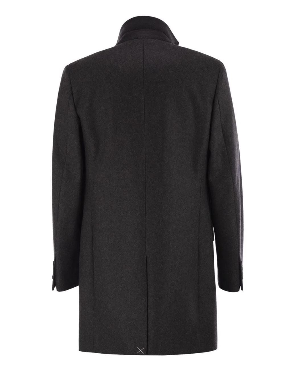Fay Black Double Coat for men
