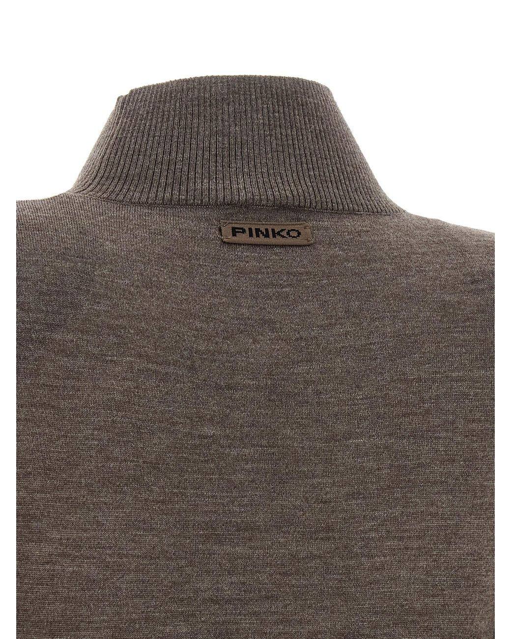 Pinko Brown Turtleneck Dress