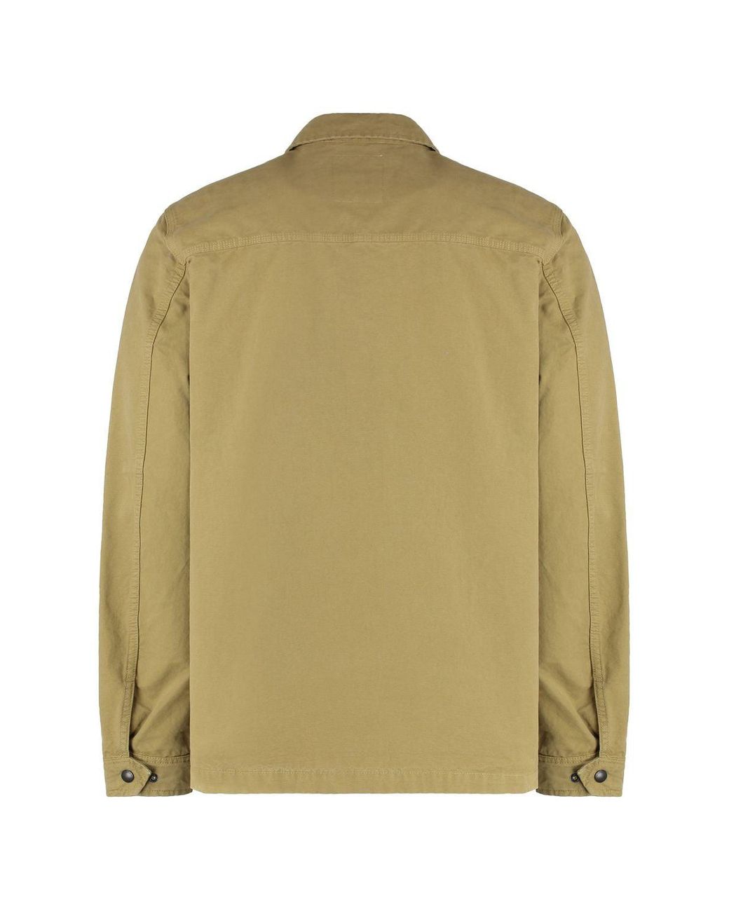 Woolrich Green Cotton Overshirt for men