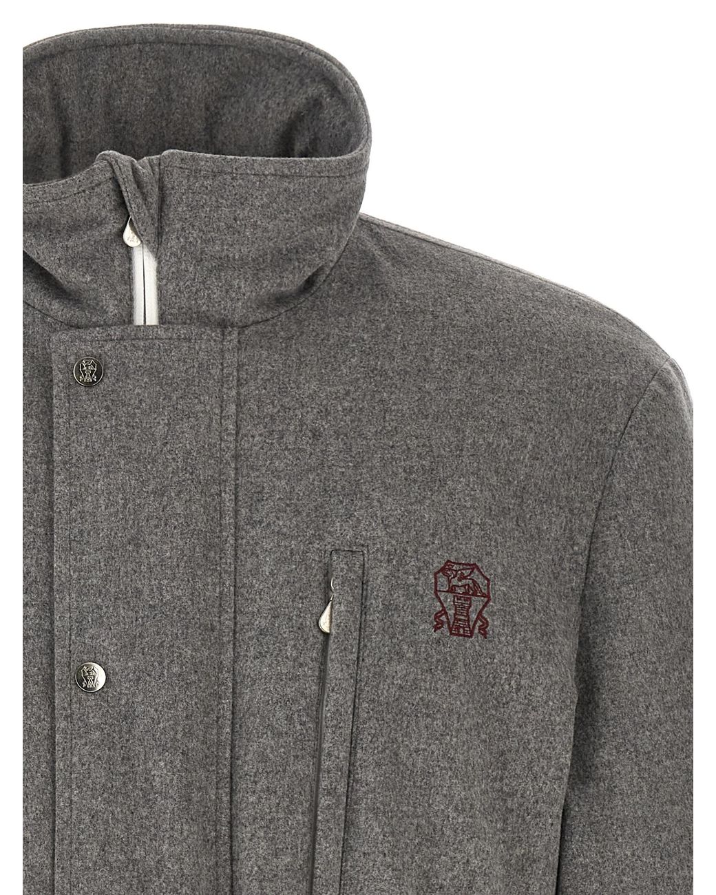 Brunello Cucinelli Gray 'Mountain' Saharan for men
