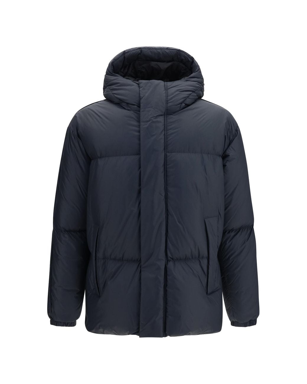 Herno Blue Hodded Down Jacket for men