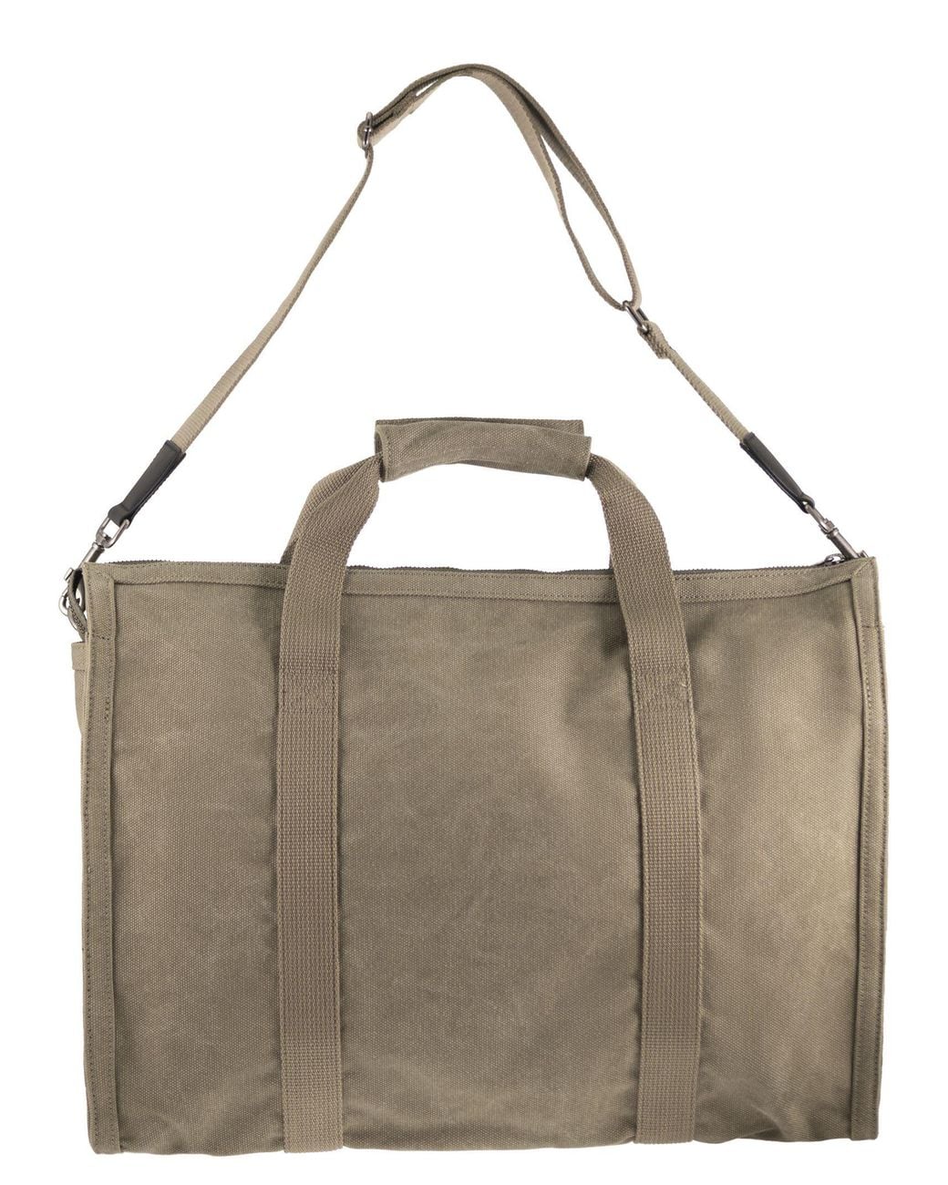A.P.C. Brown Canvas Weekend Bag for men
