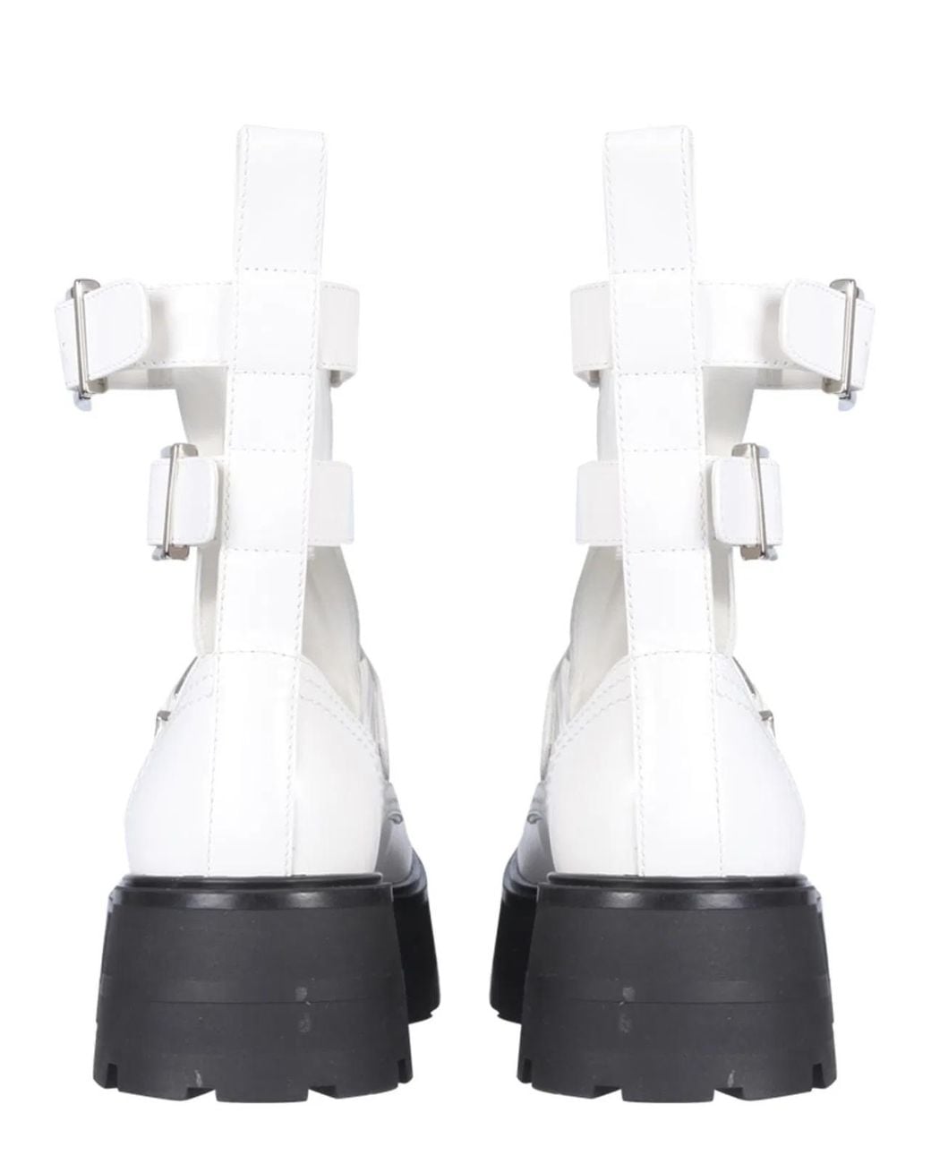 McQueen White Rave Boots