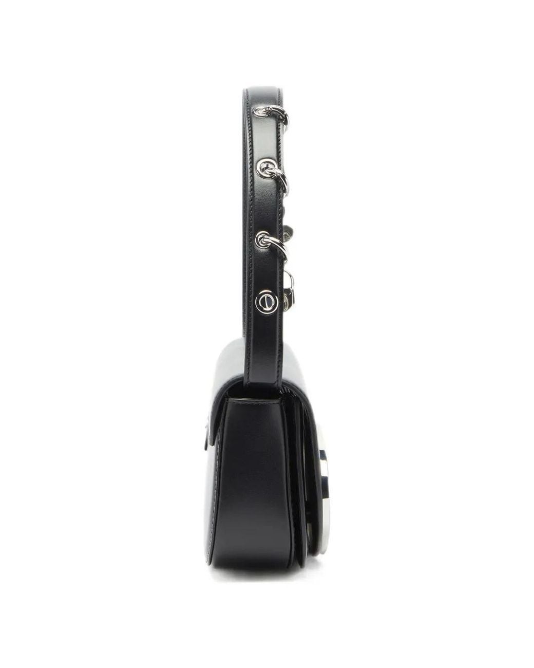 DIESEL Black 1Dr Oval D Shoulder Bag