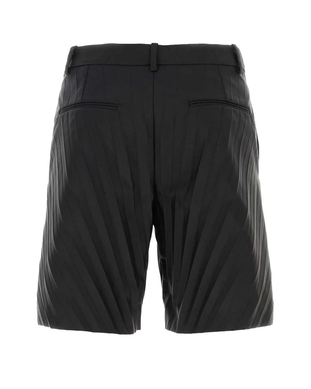 Valentino Garavani Black Nylon Bermuda Shorts for men