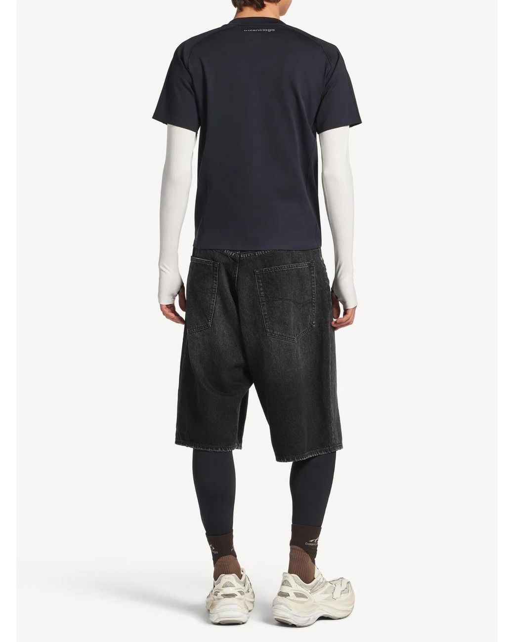 Balenciaga Black Long Sleeve T-Shirt for men