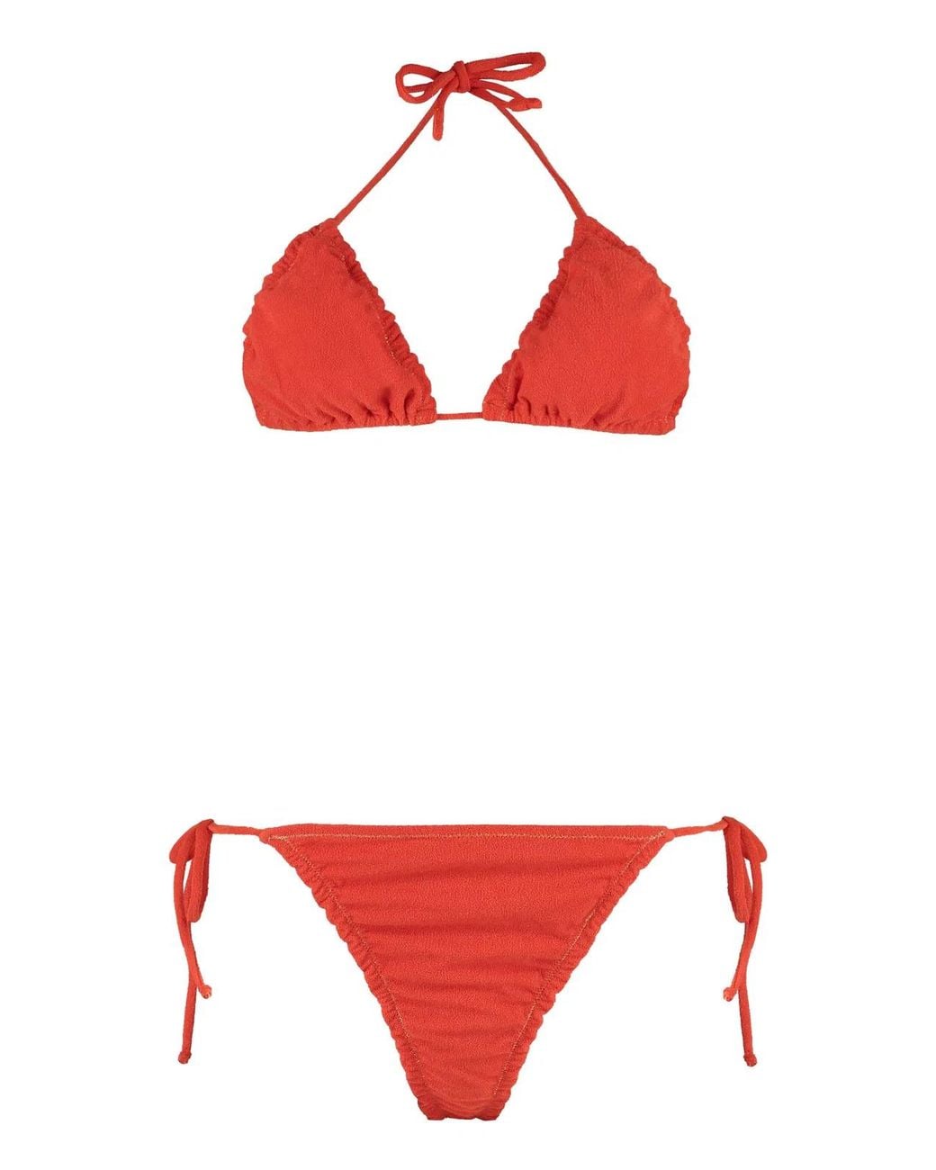 Reina Olga Red Concetta Triangle Bra Bikini