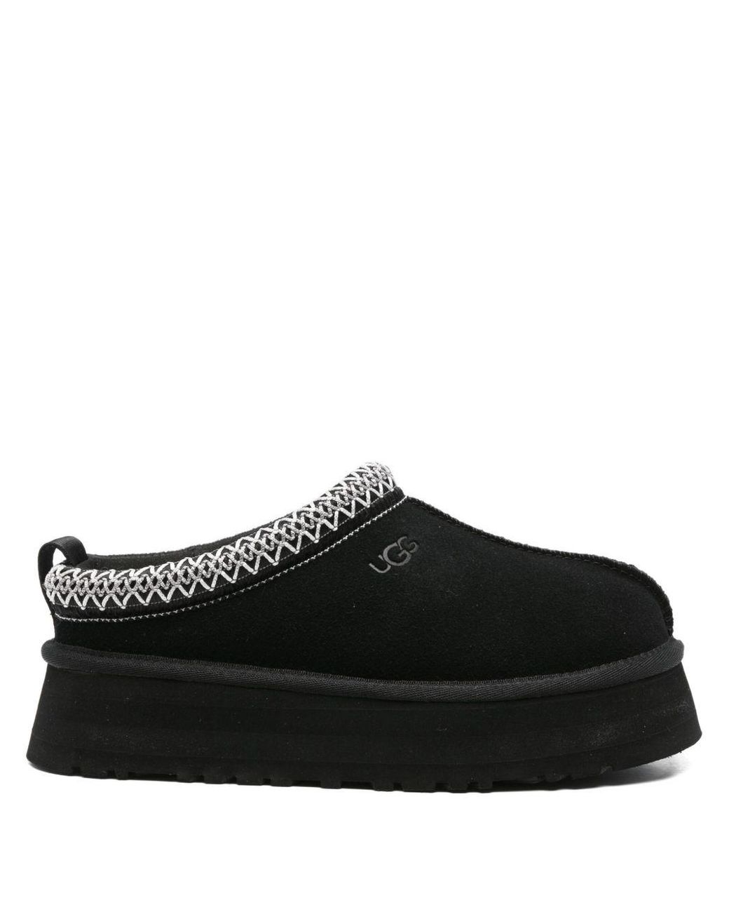 Ugg Black Tazz Ii Suede Platform Mules