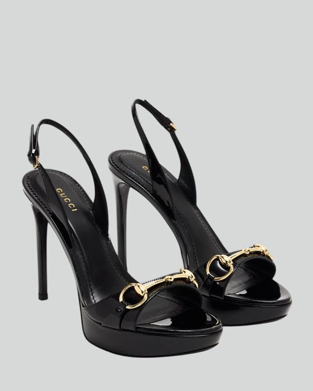 Gucci Metallic Platform Sandals