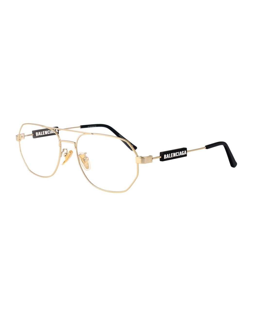 Balenciaga Metallic Metal Optical Glasses