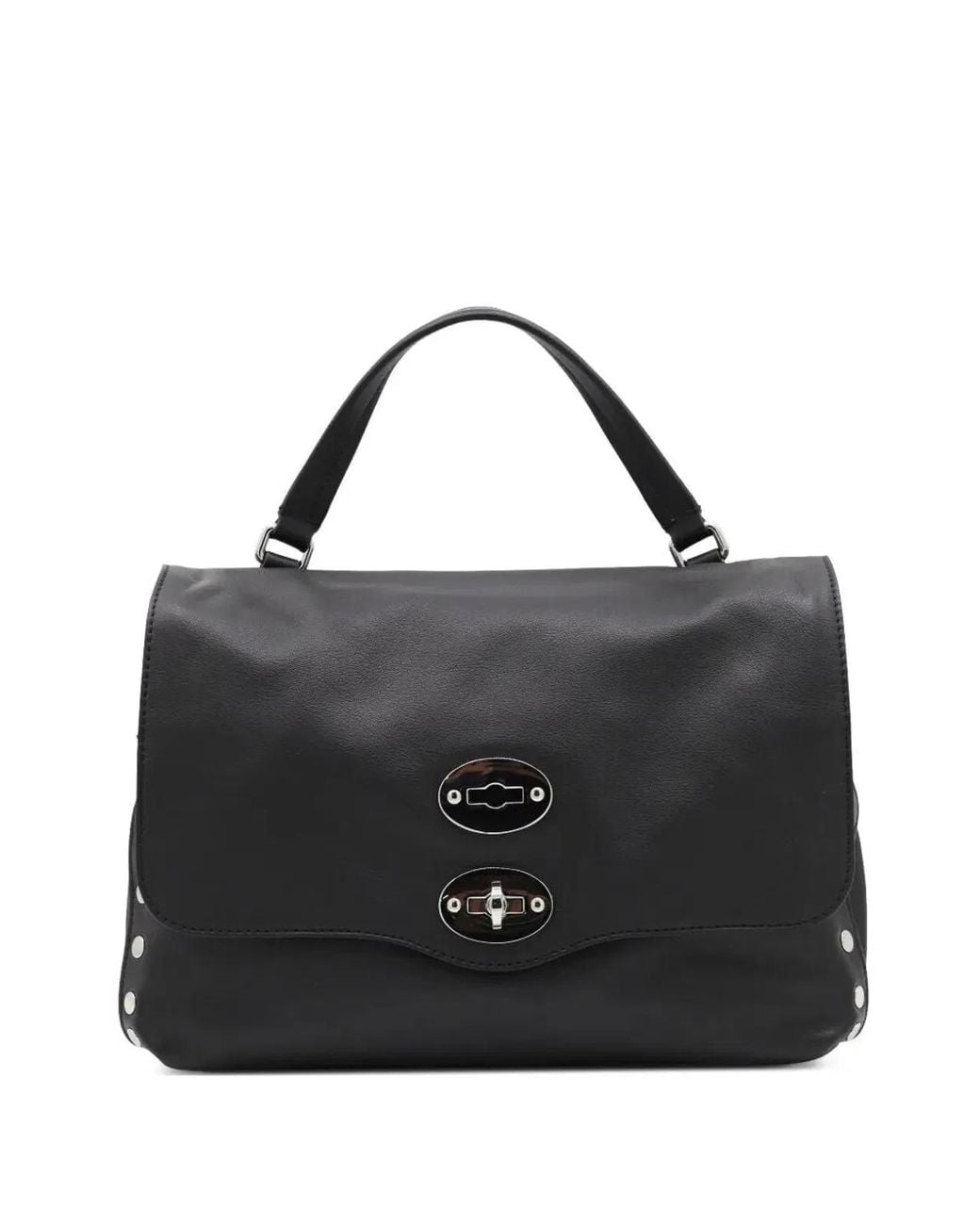 Zanellato Black Postina Bag Small
