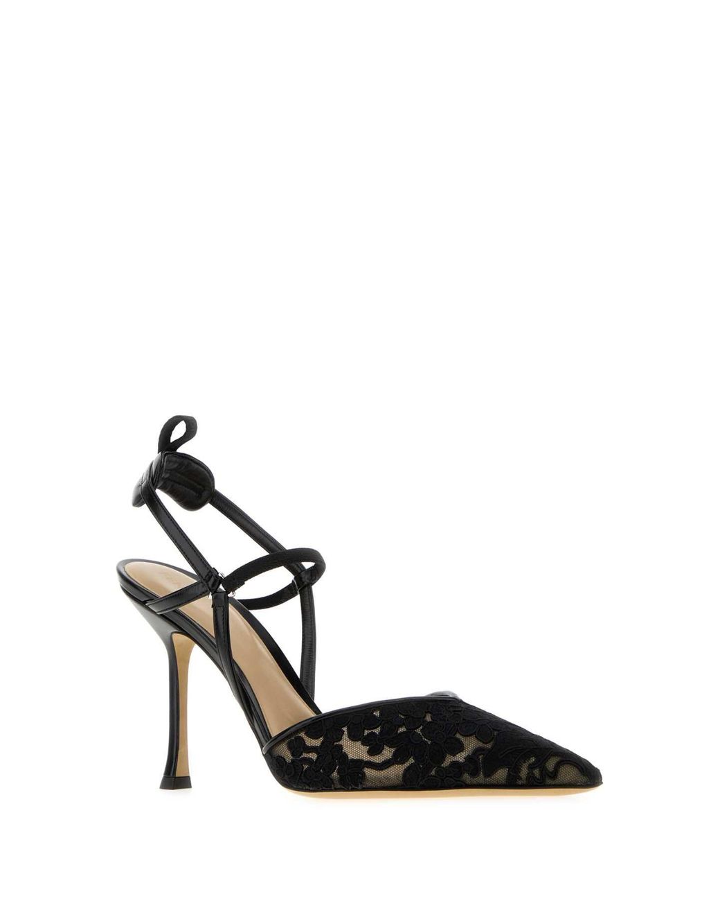 Fendi Black Lace Very Colibrí Pumps 9.5 Cm Heel