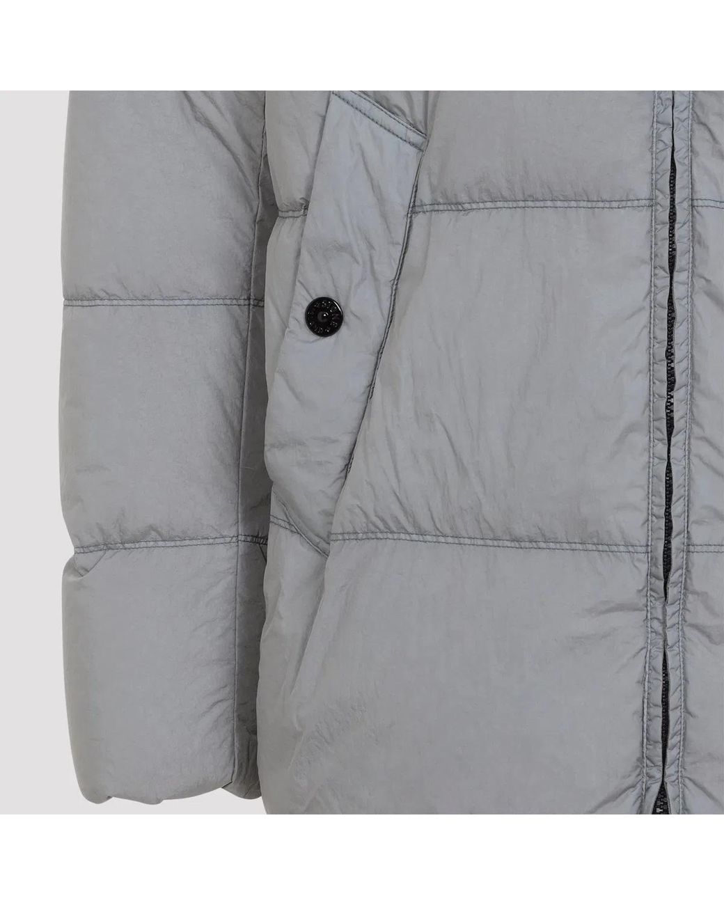Stone Island Gray Padded Jacket for men