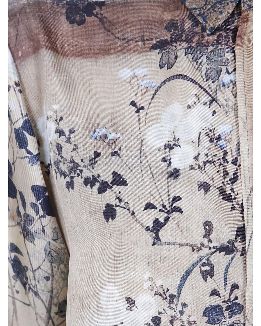 Pierre Louis Mascia Gray "Aloe" Long Sleeves Shirt