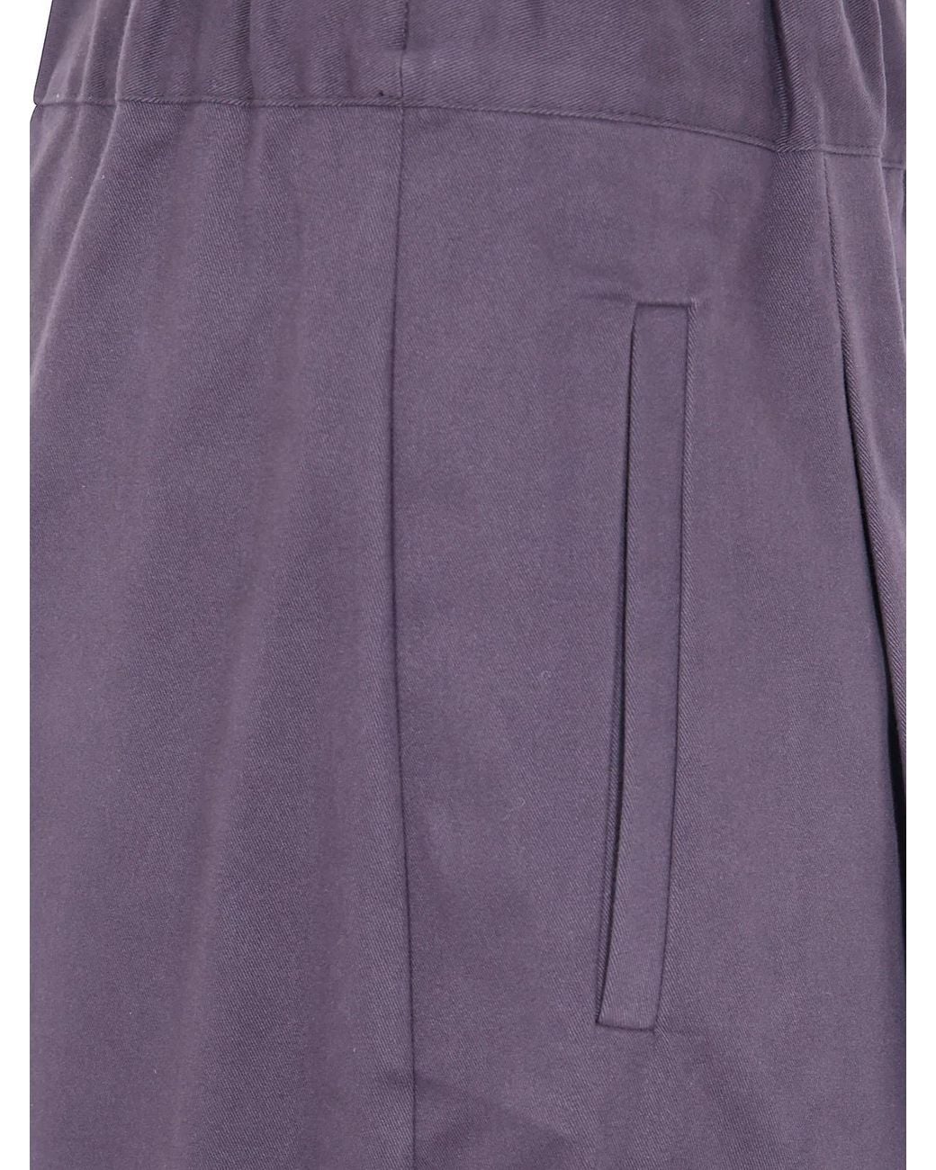 Semicouture Purple "Johnny" Wool Trousers