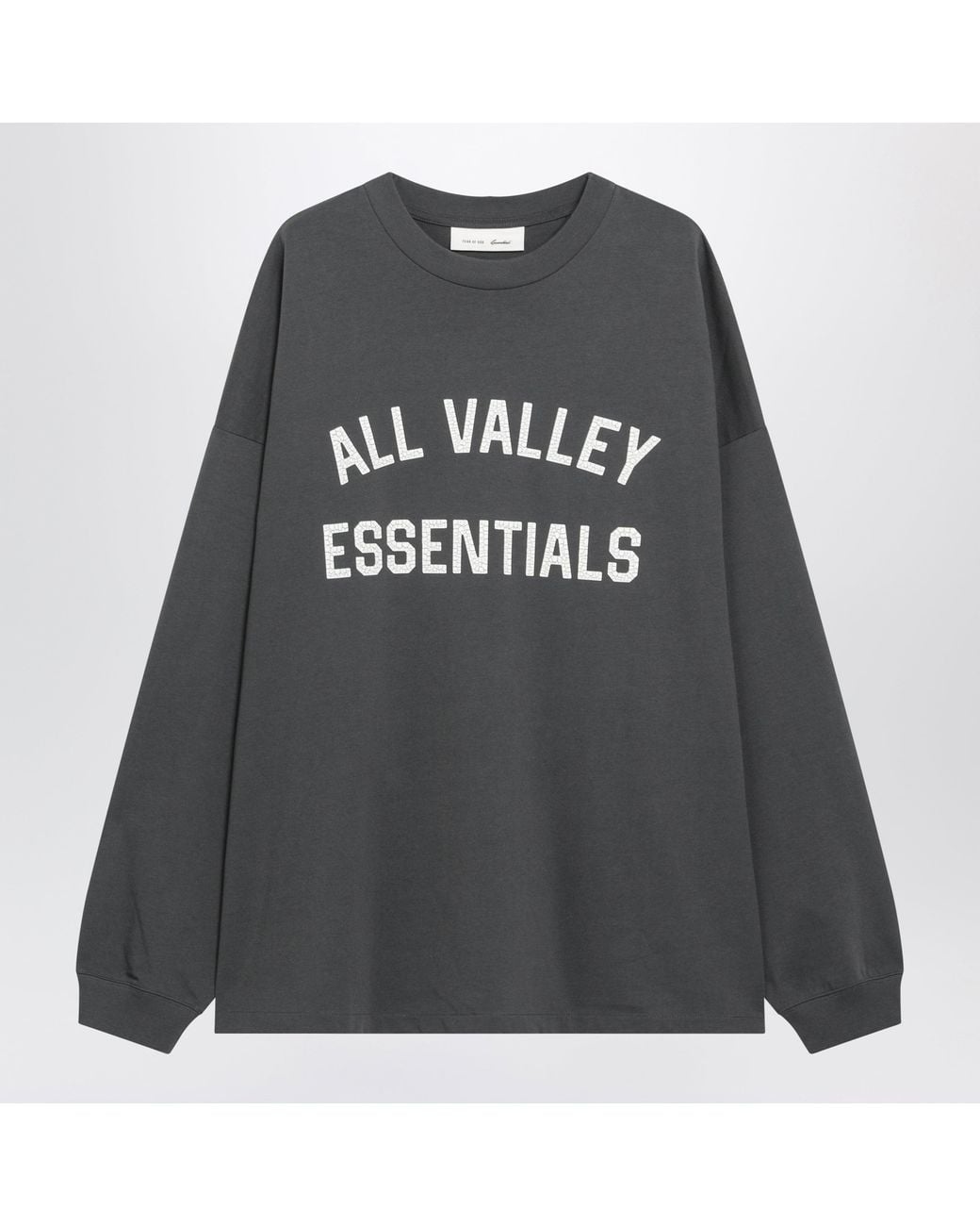 Fear Of God Black Merch Longsleeved Cotton Tshirt for men