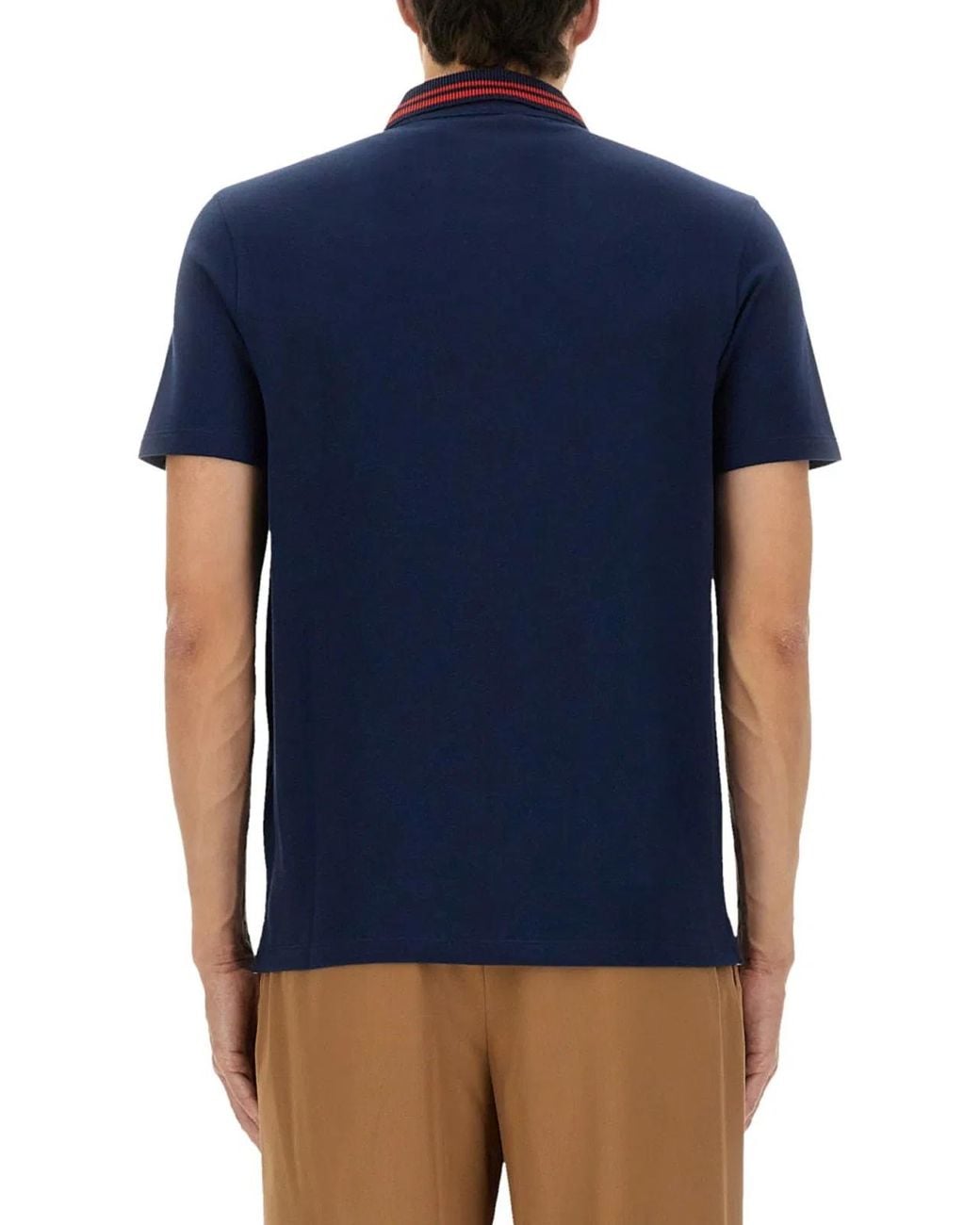 Valentino Blue Cotton Polo Shirts for men