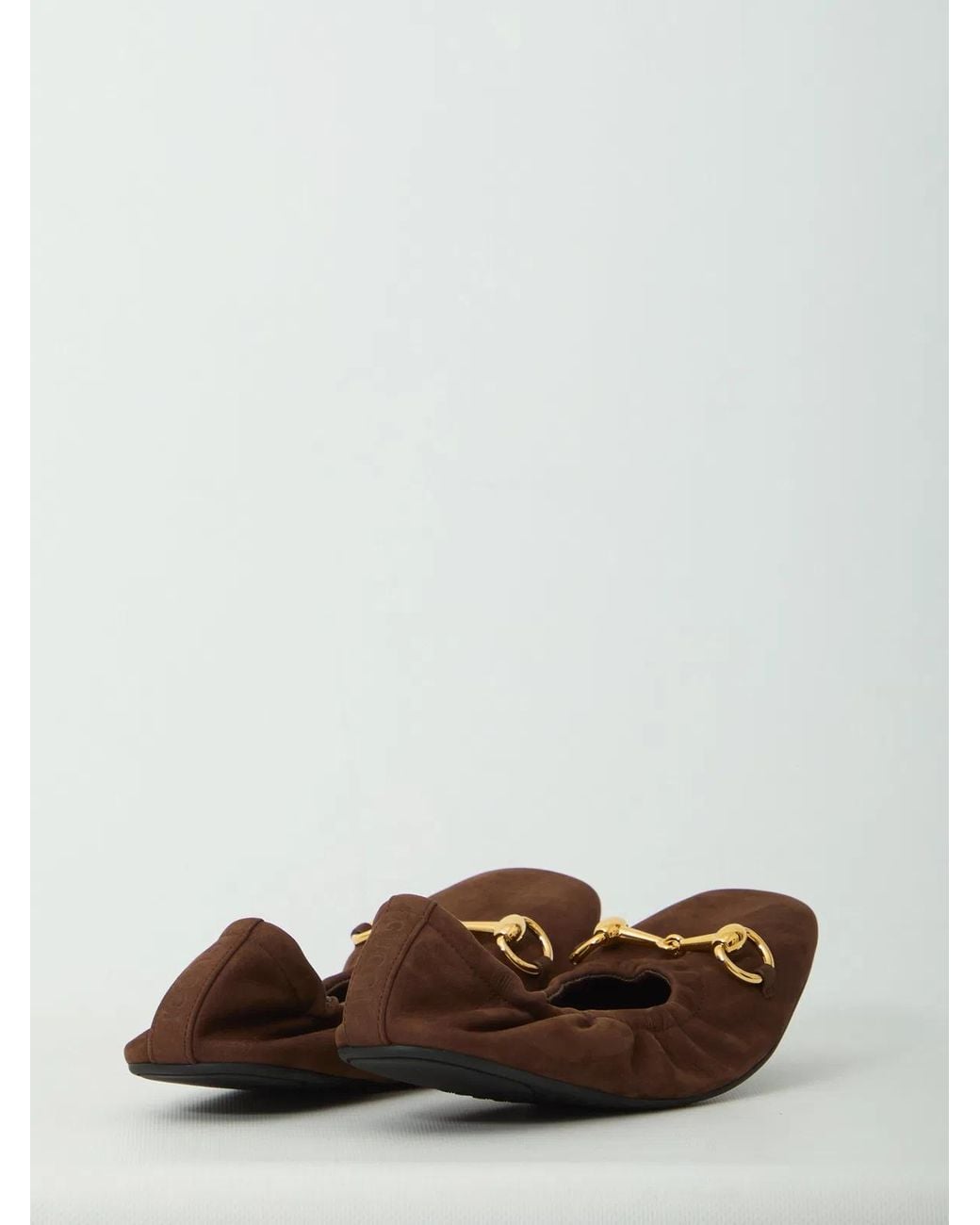 Gucci Brown Prima Ballerina Flat