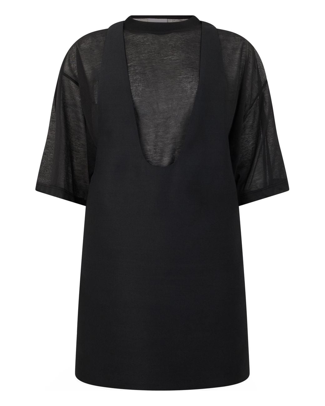 Balenciaga Black Tshirt Dress