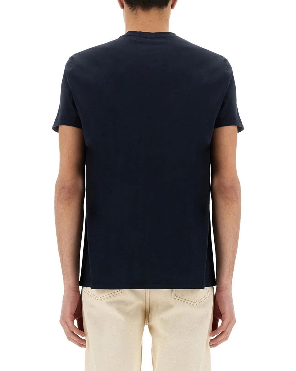 Aspesi Blue Printed T-Shirt for men